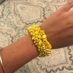 yellow beaded bracelet